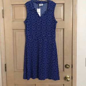 Leota faux wrap polka dot dress